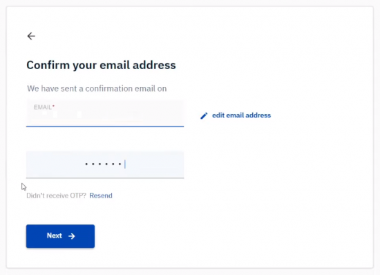 Verify Email ID With Upstox